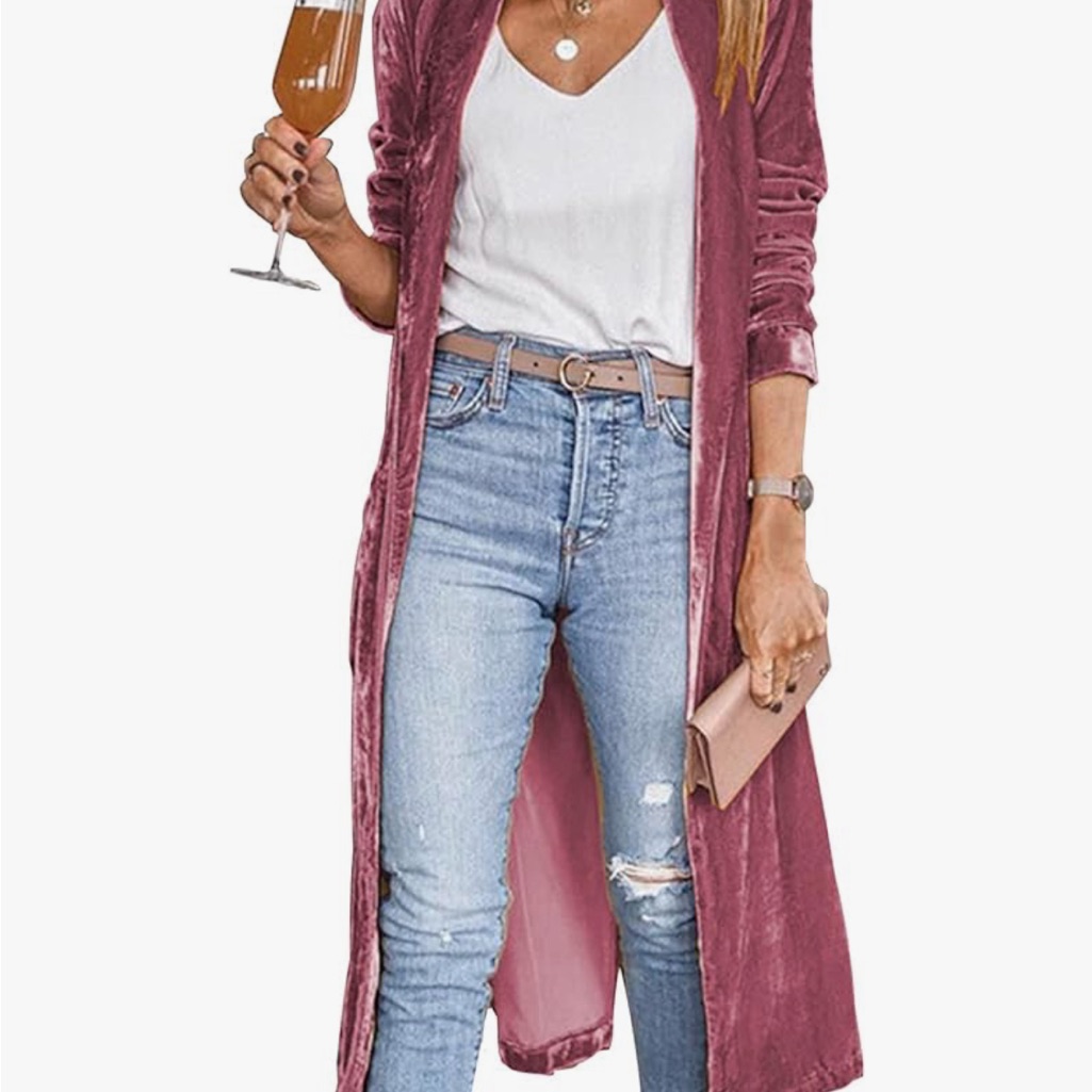 Raspberry Velour Duster